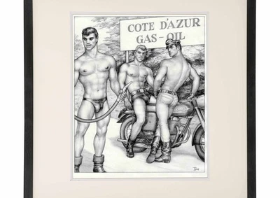 Tom de Finlandia retrato muscular homoerótico dibujo masculino Touko Laaksonen gay desnudo Foto 1 de 4