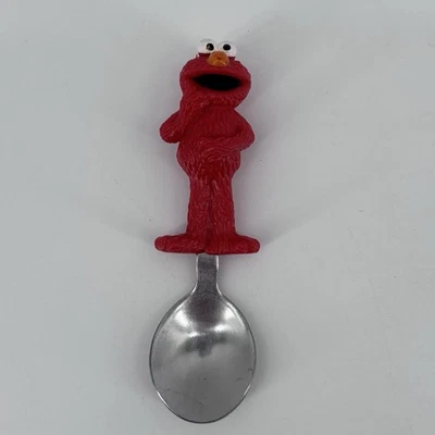 Vintage Munchkin Sesame Street Elmo Kids Silverware Spoon - Image 1 of 4