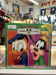 WALT DISNEY CARTOON CLASSICS - HERE'S DONALD/HERE'S GOOFY Laserdisc LD VERY RARE - Picture 1 of 2