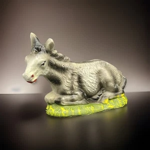 Figura Belén Burro 2.5 Pulgadas De Colección Repuesto Italia Navidad Pintado a Mano - Imagen 1 de 6
