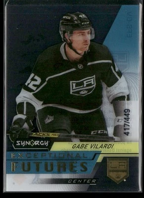 2020-21 UD Synergy Gabe Vilardi Exceptional Futures Gold /449 #EFS-GV Kings - Image 1 of 2