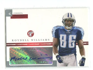Autógrafo prístino Topps Roydell Williams/1500 Tennessee Titans 2005 - Imagen 1 de 1