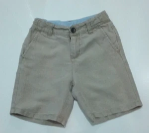 Janie and Jack Boys khaki Beige Linen Blend Shorts Size 5 - Picture 1 of 13