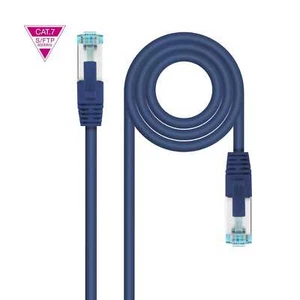 Câble Réseau Ethernet RJ45 50 CM Bleu Cat.7 LSZH SFTP PIMF AWG26 - Photo 1/3