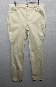 NYDJ Jeans Pants Womens Size 14 Tan Beige Khaki Ami Skinny New - Picture 1 of 8