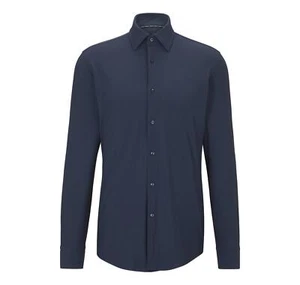 Boss Herren Hemd Slim Fit Stretch Modell P-HANK-KENT-C1-222 50490361 BLAU - Bild 1 von 5
