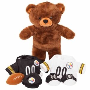 Pittsburgh Steelers Locker Room Buddy Bear w/Football, Shoes, Hat & Jerseys NEW