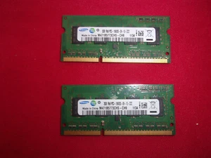 SODIMM SAMSUNG 2X2GB PC3-10600S-09-10-ZZ DDR3 OCCASION - Imagen 1 de 1