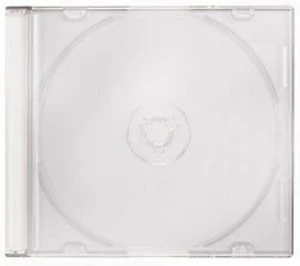 50 Single CD Jewel Case Slim 5.2 mm Frosted Clear Blank New Replacement Cover - Afbeelding 1 van 5