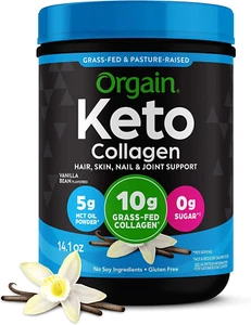 Keto Kollagen Protein Pulver, Vanille - 10g Gras gefüttert hydrolysiertes Kollagen Peptid - Bild 1 von 12