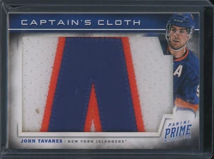 Toppa maglia Prime John Tavares 2012-13 tessuto del capitano gioco indossata 1/2 assistente - Foto 1 di 2