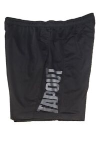 Tapout Mens Shorts Athletic Lightweight Black Size 4XL