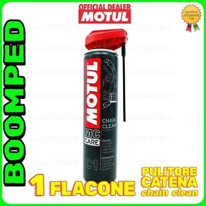 KIT PULITORE SGRASSATORE CATENA MOTO SPRAY MOTUL C1 CHAIN CLEAN 400ml MO16 - Foto 1 di 5