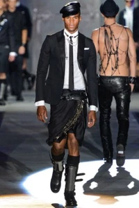 Dsquared2 S/S 2013 Runway Blazer Jacket Black Leather Lapel Men’s Size 48 - Picture 1 of 24