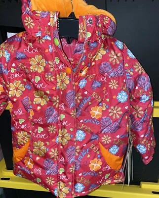 NWT Rugged Bear Girl Winter Jacket Puffer, Size 4 - Image 1 of 4