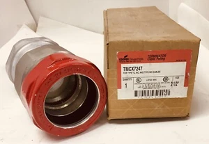 Crouse Hinds Model No. TMCX7247 2-1/2 ZOLL METALLPLATTIERTER KABELVERBINDER! NEU! - Bild 1 von 12