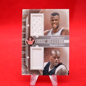DAVID ROBINSON & SHAQUILLE O'NEAL 2013 ITG SportKings Series F DUEL GU RELICS