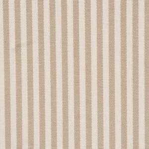 Pinstripe Fabric Beige 150cm 100% Cotton Curtains Cushion Upholstery - Picture 1 of 5