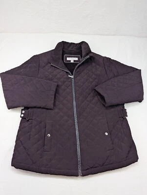 Chaqueta acolchada Liz Claiborne para mujer X grande cremallera completa informal Foto 1 de 4