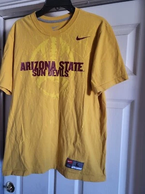 Camiseta de fútbol vintage Nike Arizona State adulto grande Nike Yellow Sun Devils Foto 1 de 4