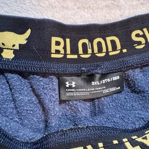 Felpa Under Armour Project Rock Uomo 3XL Joggers Blu Rispetto - Foto 1 di 8