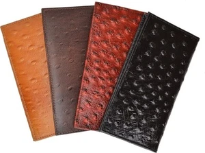 Marshal Genuine Leather New Checkbook Covers Case Wallet #156OS - Picture 1 of 10