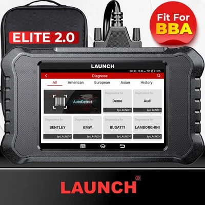 Launch Elite 2.0 For Benz BMW AUDI CAR OBD2 Diagnostic Tool ALL System ECU Coding - Image 1 of 4