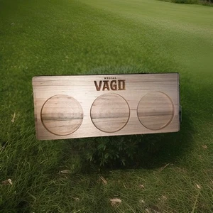 Tequila Ocho/Vago Mezcal Holz Flug Tablett (doppelseitig) Kostenloser Versand USA  - Bild 1 von 3