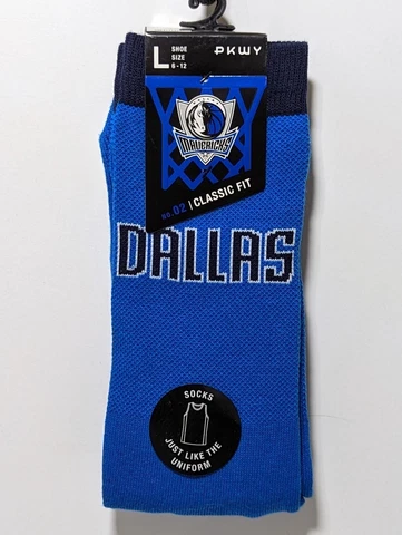 PKWY x Dallas Mavericks NBA Classic Blue Socks Men US Size L (6-12) PM556C9DM7 Cover