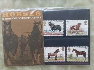 Horses MNH Stamps presentation pack 1978 - Image 1 of 2