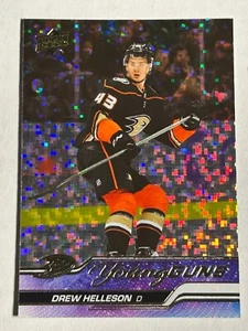 2023-24 Upper Deck Young Guns Speckled Rainbow Foil #220 Drew Helleson - Anaheim - Picture 1 of 2