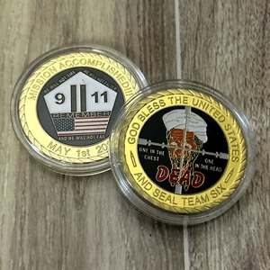 SEAL TEAM SIX (6) 9/11 CHALLENGE COIN Target Mission May 2011 - Picture 1 of 9