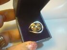 STUNNING VINTAGE SOLID SILVER RING-UNUSUAL REAL " RARE" FLOWER AGATE-SIZE M