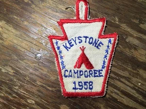 1958 Keystone Camporee Button Hangar Patch - Bild 1 von 2