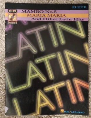 Mambo No 5 Maria Maria & Other Latin Hits For FLUTE W/ Unopened CD.  Foto 1 de 4