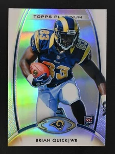 2012 Topps Platinum BRIAN QUICK RC #125 ST. LOUIS RAMS 🏈 - Picture 1 of 2