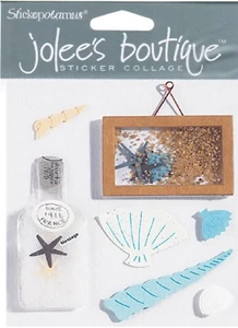 Vintage Jolee's Boutique 3-D Stickers Shore Thoughts Beach Theme 53273 FREE Ship - Picture 1 of 1