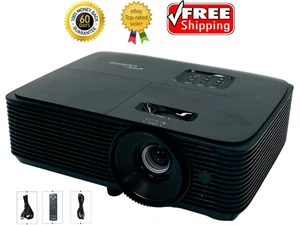 Optoma HD144X DLP Projector 3400 ANSI Home Theater Full HD 3D 1080p HDMI - Picture 1 of 8