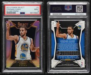 2014-15 Panini Select Concourse Silver Prizm Stephen Curry #1 PSA 9 MINT
