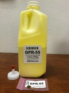 (680g) GPR-55 Yellow Toner Refill for Canon IRC5535, C5540, C5550, C5560 + Chip - Picture 1 of 4