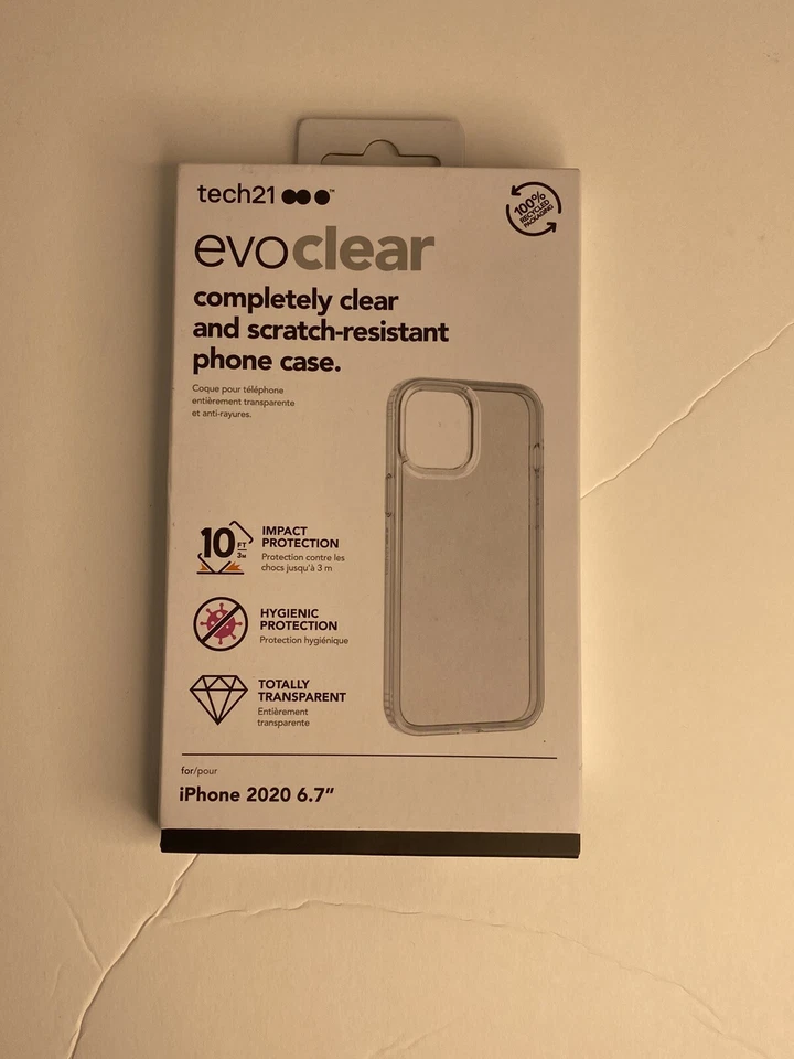 tech21 Apple iPhone 12 Pro Max EVO Check Slim Protective Case Clear