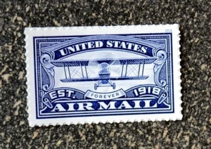 2018USA #5281 Forever United States Air Mai Centenary - Blue Mint airplane - Picture 1 of 1