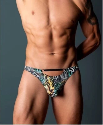 MALE POWER GO WILD THONG ANIMAL PRINT - Image 1 of 4