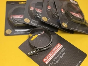 Raceworks RWC-150 1.50" 44-52 mm T Abrazaderas de perno x 5 Acero inoxidable Resistente - Imagen 1 de 4