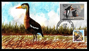 RW57 $12.50 Stamp (1990) BLACK BELLIED DUCK FDC HD/HP FROM VAUGHN HORD ! - Picture 1 of 1