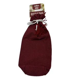 Wine Bottle Gift Bags Cloth Red High Quality Thick Rope - Gift Party Celebration - Picture 1 of 7