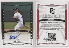 2014 Leaf Perfect Game Showcase Auto Black Kyle Hill #A-KH2 Auto