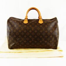 Louis Vuitton Monogram Speedy 40 Brown Boston Hand Bag Large Canvas M41552 [AB]