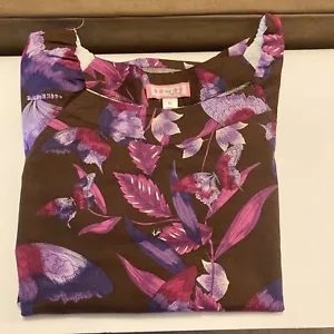 Koi Women’s Uniform Scrub Top Size XL butterflies - Picture 1 of 2