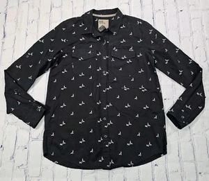 5.11 Tactical Femme Fatale Long Sleeve Button Lipstick Print Black WOMENS SZ S - Picture 1 of 10
